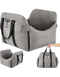 Asiento de Coche para Perros Pequeños y Medianos - Wu Xi Ku, 60x50 cm 2