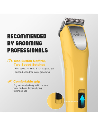 Cortadora de Pelo Inalámbrica FuzzyFix PC615YX 2 Velocidades