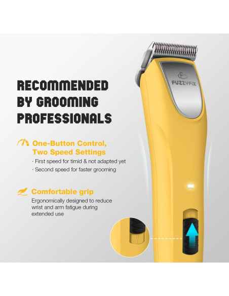 Cortadora de Pelo Inalámbrica FuzzyFix PC615YX 2 Velocidades Cortadora de Pelo Inalámbrica FuzzyFix PC615YX 2 Velocidades