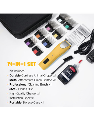 Cortadora de Pelo Inalámbrica FuzzyFix PC615YX 2 Velocidades