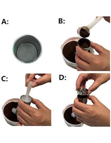 Cápsula de Café Reutilizable Capsulone para Illy X1 X7 X9