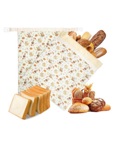 Bolsas de Pan de Cera de Abeja Omndpou 33x43 cm Vintage