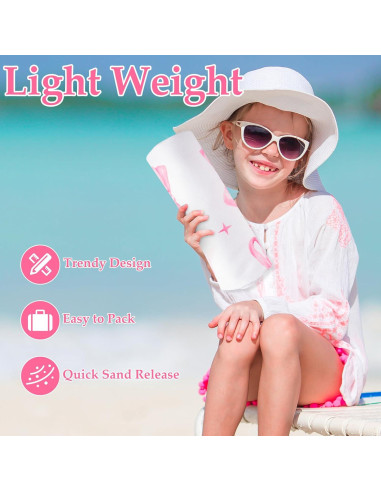 Toalla de Playa R HORSE Rosa con Lazo 76.2 x 152.4 cm Microfibra