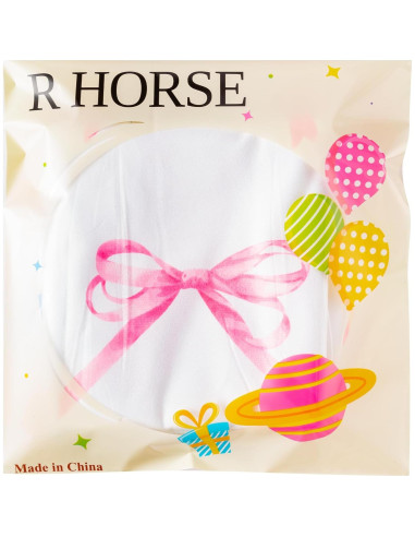 Toalla de Playa R HORSE Rosa con Lazo 76.2 x 152.4 cm Microfibra