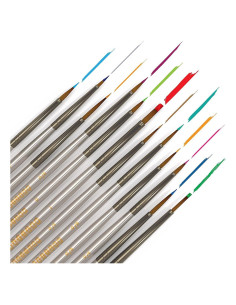 Juego de Pinceles para Pintar por Números Artistrove - 12 Piezas Detalle Fino