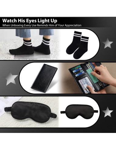 Caja de Regalo para Hombres LYHOME - Cumpleaños, 20oz, Negro