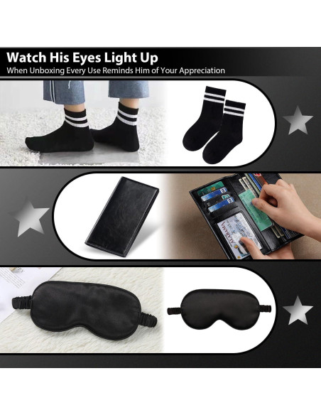 Caja de Regalo para Hombres LYHOME - Cumpleaños, 20oz, Negro