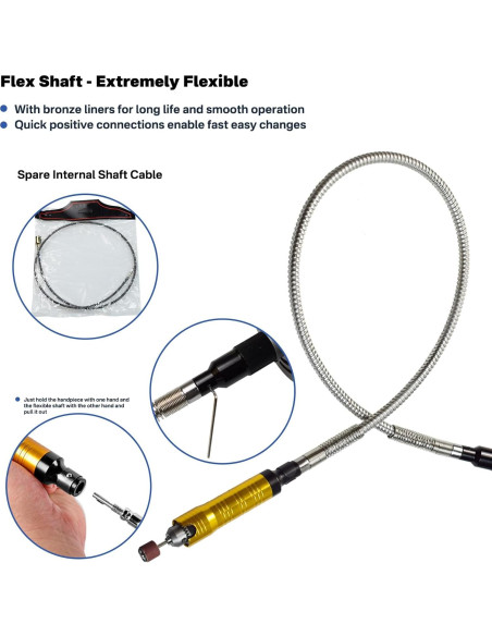 Amoladora Rotativa 780W CTISMICE con Eje Flexible y 105 Accesorios