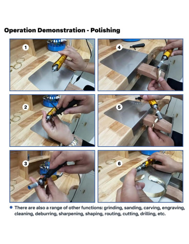 Amoladora Rotativa 780W CTISMICE con Eje Flexible y 105 Accesorios