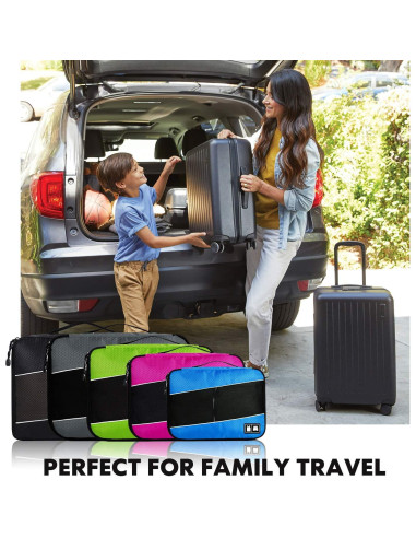 Organizador de Equipaje Idesort - 4 Cubos de Empaque Duraderos