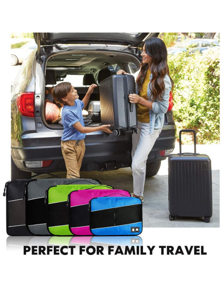 Organizador de Equipaje Idesort - 4 Cubos de Empaque Duraderos