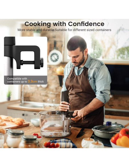 Máquina Sous Vide BLITZHOME 1100W Control WiFi 15L Acero Inoxidable