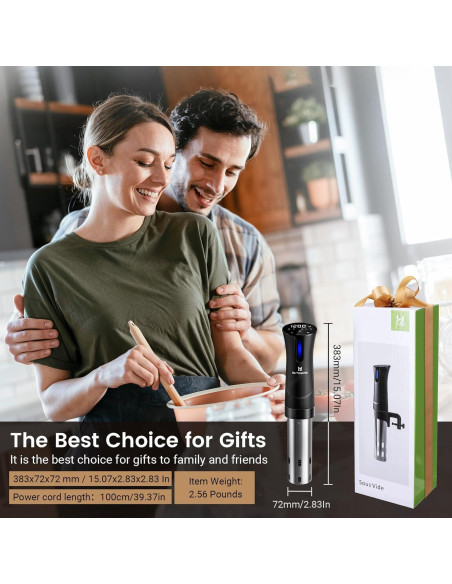 Máquina Sous Vide BLITZHOME 1100W Control WiFi 15L Acero Inoxidable