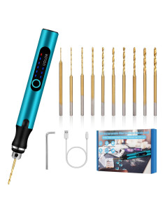 Taladro Mini Inalámbrico Uolor UH067 3 Velocidades 10 Brocas