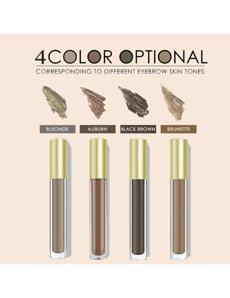 Gel para Cejas Caunmy 5g Marrón Negro Impermeable 72h