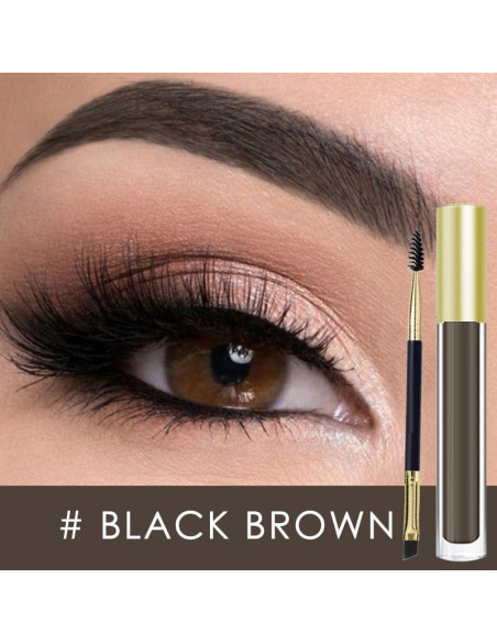 Gel para Cejas Caunmy 5g Marrón Negro Impermeable 72h