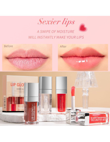 Aceite Labial Voluminizador 3 Colores Loobexery 105g