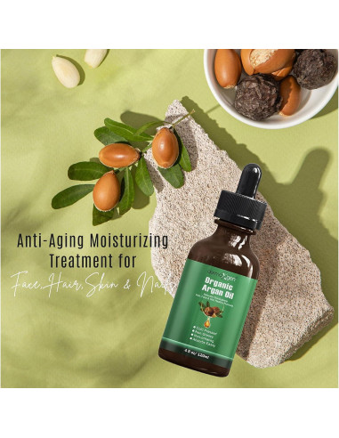 Aceite de Argán 100% Orgánico Marroquí 118 ml - Antienvejecimiento