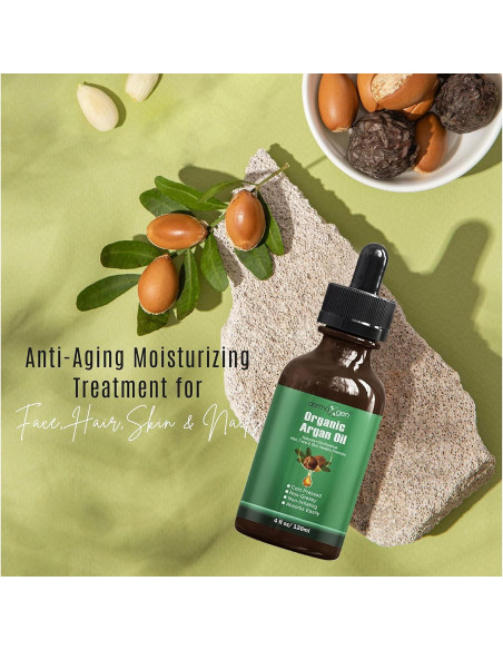 Aceite de Argán 100% Orgánico Marroquí 118 ml - Antienvejecimiento