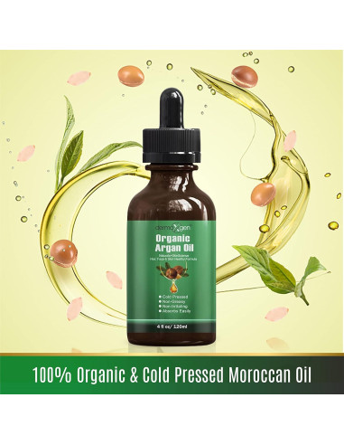 Aceite de Argán 100% Orgánico Marroquí 118 ml - Antienvejecimiento