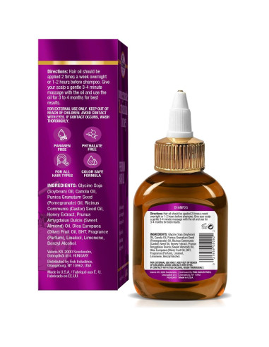 Aceite Capilar Difeel Granada & Miel de Manuka 75 ml - Hidratante y Fortalecedor