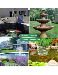Bomba de Fuente Solar Antfraer 25W para Jardín y Estanque 2