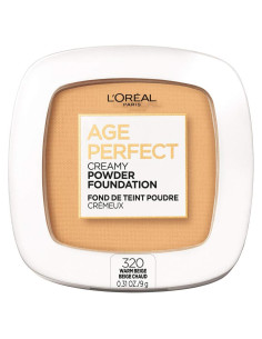 Base en Polvo Cremosa L'Oreal Paris Age Perfect 320 Beige Cálido 8.8g