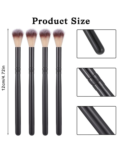 Set de 4 Brochas de Sombra de Ojos QfwdfcTrenz 12 cm