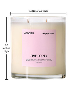 Vela Aromática JOOCIER 10 oz Azafrán Jazmín Madera Ámbar 2