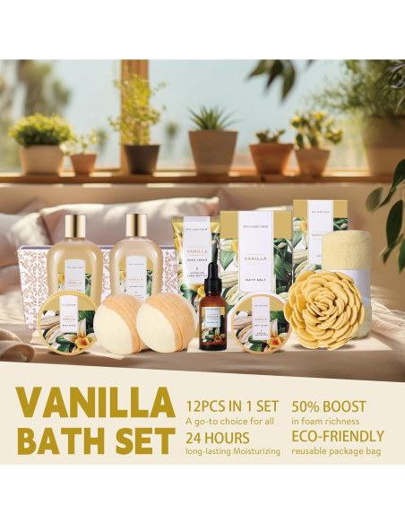 Set de Regalo de Spa Luxetique Vainilla 12 Piezas