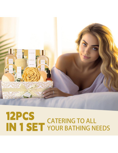 Set de Regalo de Spa Luxetique Vainilla 12 Piezas