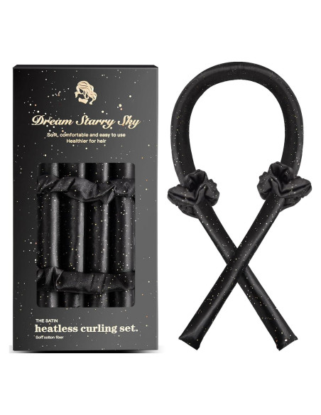 Juego de Rulos de Satén Sin Calor KUTDEP - Rizos Suaves