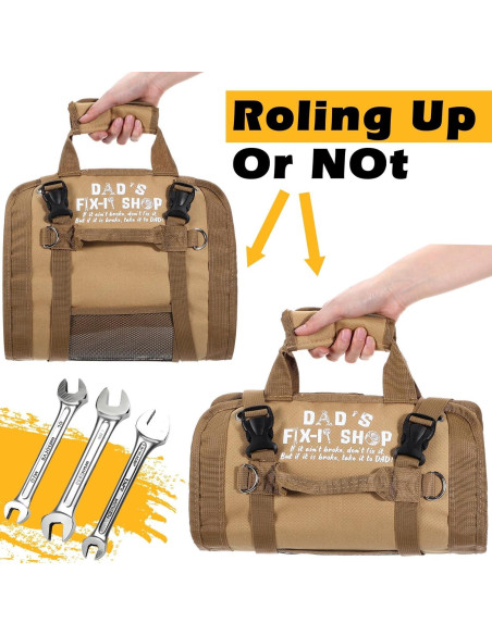 Bolsa de Herramientas Enrollable Hillban Caqui 35x11cm