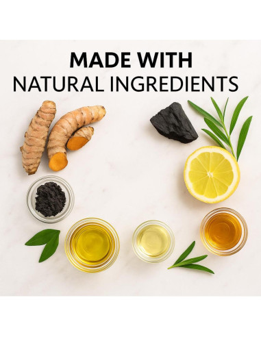 Jabón Natural de Cúrcuma y Carbón Activado - Set de 3, 113g