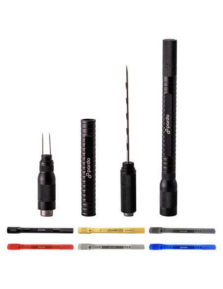 Cortador de Cigarros 4 en 1 Pardo - Perforador Doble 8mm y 11mm