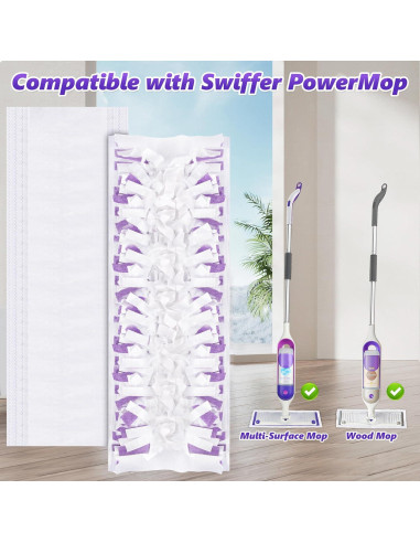 10 Repuestos Almohadillas Desechables Swiffer PowerMop