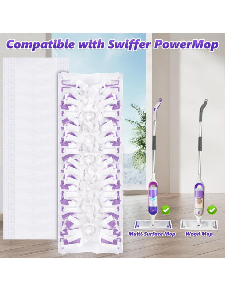 10 Repuestos Almohadillas Desechables Swiffer PowerMop