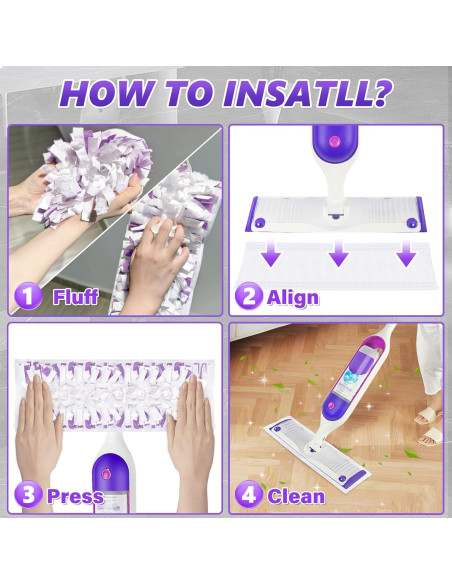 10 Repuestos Almohadillas Desechables Swiffer PowerMop