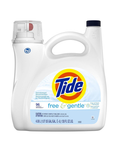 Detergente líquido para ropa Tide Free & Gentle 4.1 L