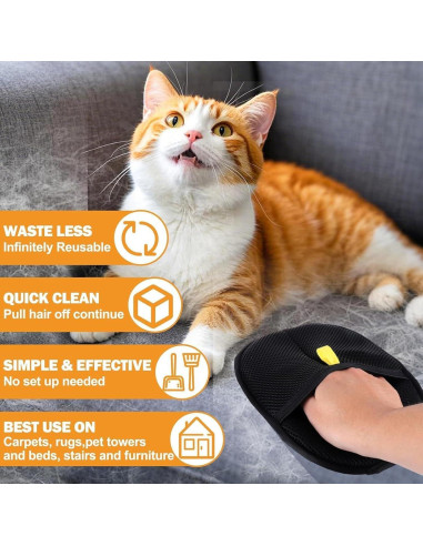 Guante Babigo para Eliminación de Pelo de Mascota Reutilizable