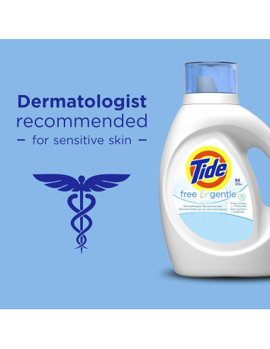 Detergente líquido para ropa Tide Free & Gentle 4.1 L