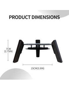 Soporte de Altavoz de Madera Shinar para Sonos Era 100 - Negro 2