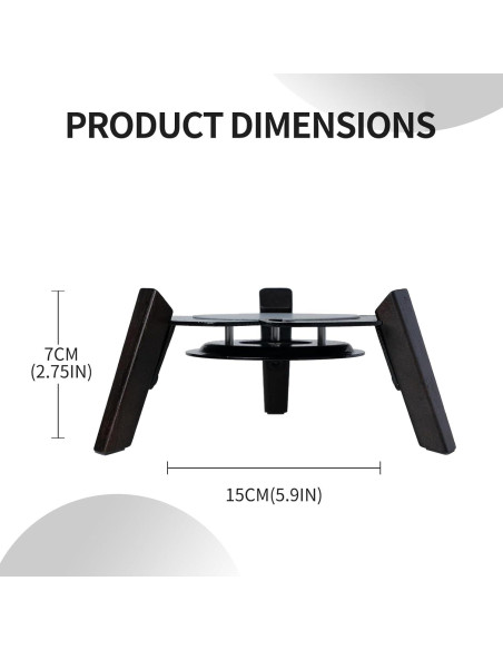 Soporte de Altavoz de Madera Shinar para Sonos Era 100 - Negro