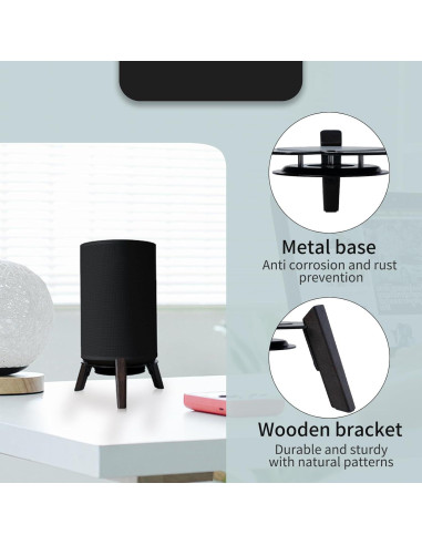 Soporte de Altavoz de Madera Shinar para Sonos Era 100 - Negro