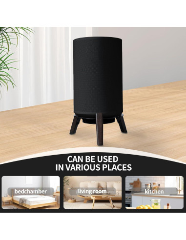 Soporte de Altavoz de Madera Shinar para Sonos Era 100 - Negro