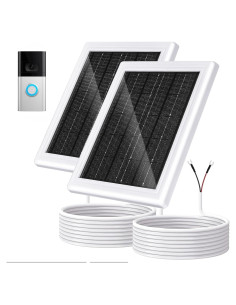 Cargador Solar BOBUY 5W 12VAC para Timbre Ring 3/3+/4 - 2 Paquete