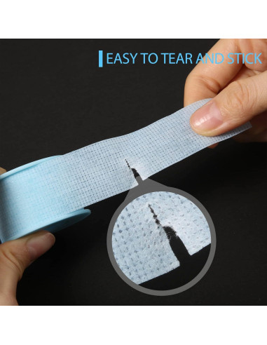 Cinta de Silicona Azul Removible Nuanchu 6 Rollos 2.5 cm x 3.6 m