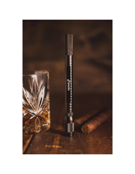 Cortador de Cigarros 4 en 1 Pardo - Perforador Doble 8mm y 11mm