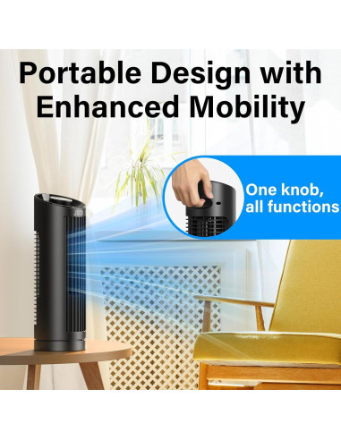 Ventilador de Torre JRD FTS005 de 33 cm Oscilante 3 Velocidades