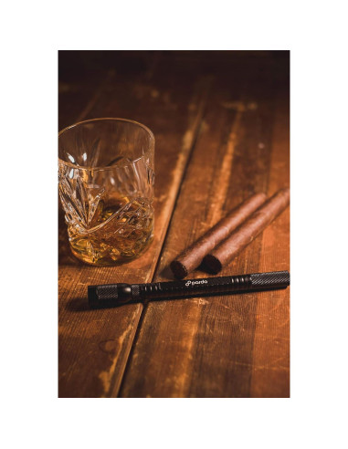 Cortador de Cigarros 4 en 1 Pardo - Perforador Doble 8mm y 11mm